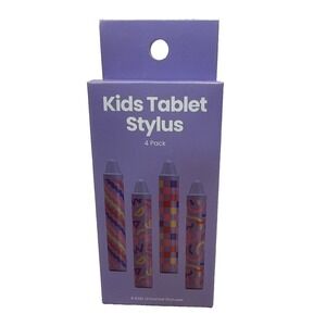 4 Pack Kid Tablet Stylus Pens for Touch Screens Kids Smart Watch Tablet iPad etc